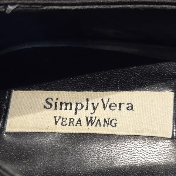 Simply Vera Vera Wang Black Open Toe Jewel Heel Platform Wmns Sz 8.5 - Picture 4 of 11